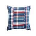 Puesta En Escena 20 x 20 in. Picnic Plaid Patch Polyester Filler Pillow, 2PK PU3120573